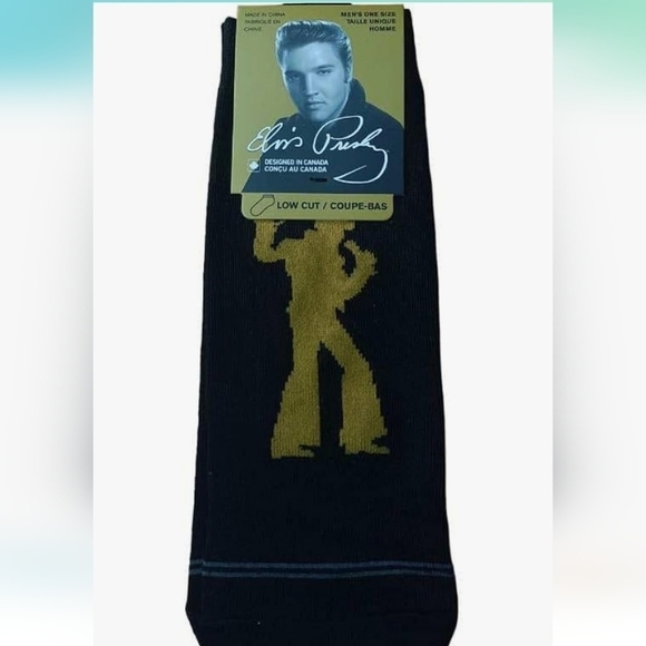 New Elvis Men's 2 pairs low cut socks US 7-12 - Picture 6 of 12